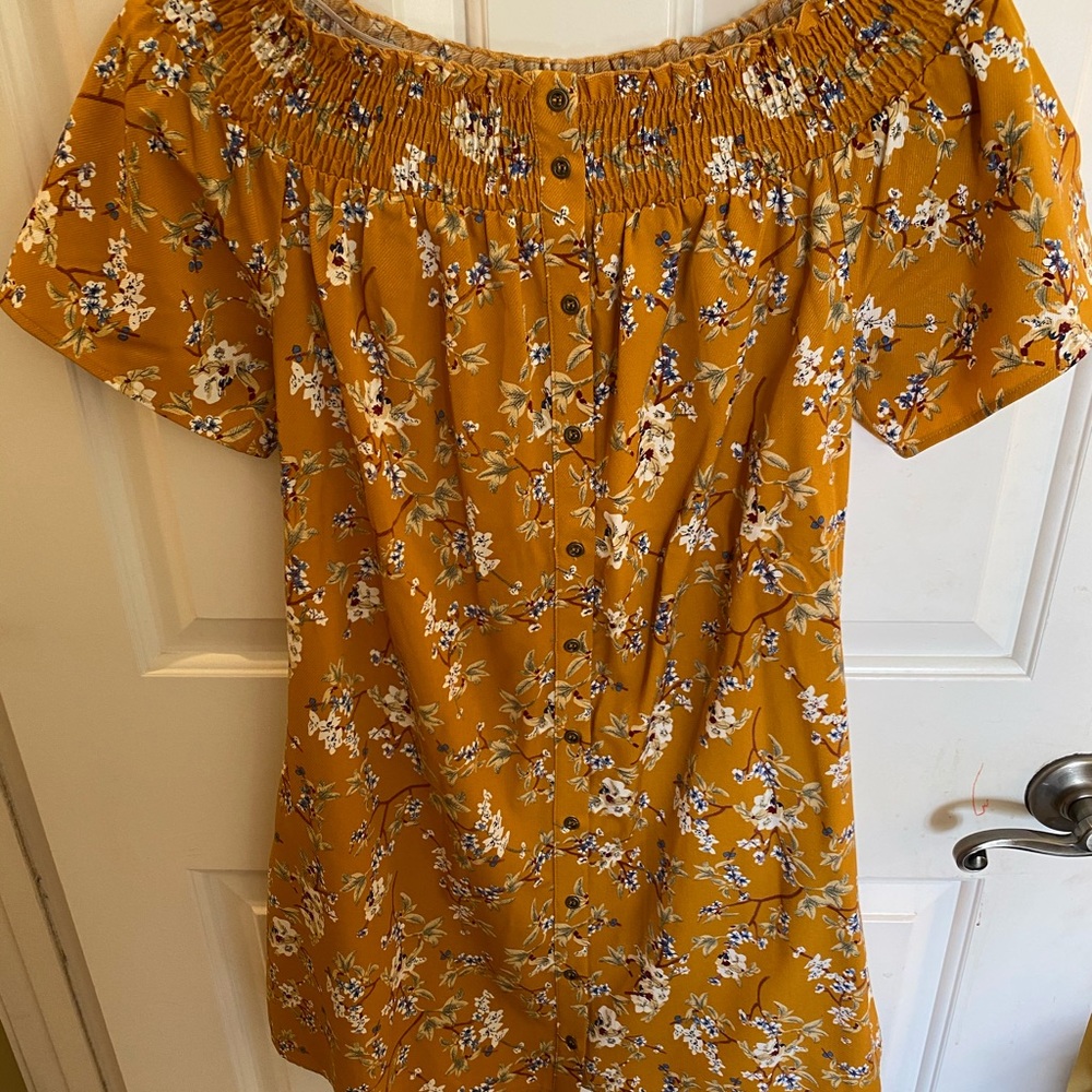 Staccato off the shoulder sundress